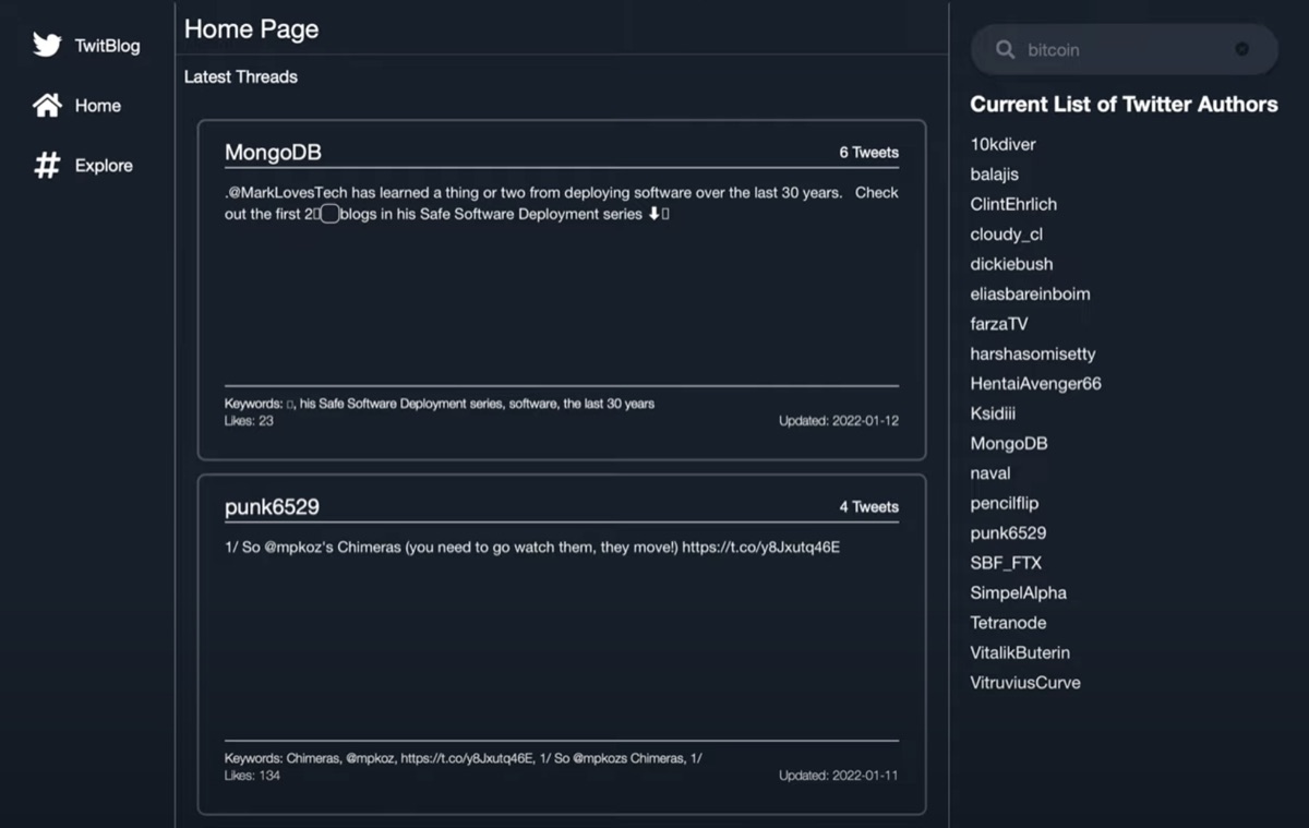 TwitBlog preview